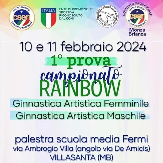 Featured image for “Risultati 1° Prova CSEN RAINBOW -10-11 febbraio -VILLASANTA”